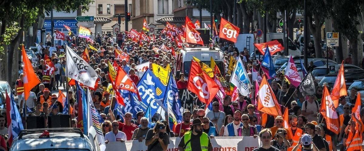 Manifestation à Perpignan lors de la grève du 18 septembre 2025