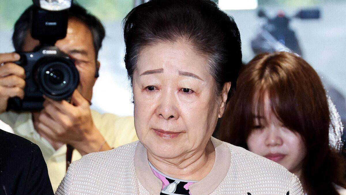 Han Hak-ja lors d’un interrogatoire