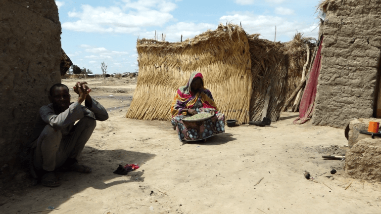 Maryam Suleiman dans le camp de Muna