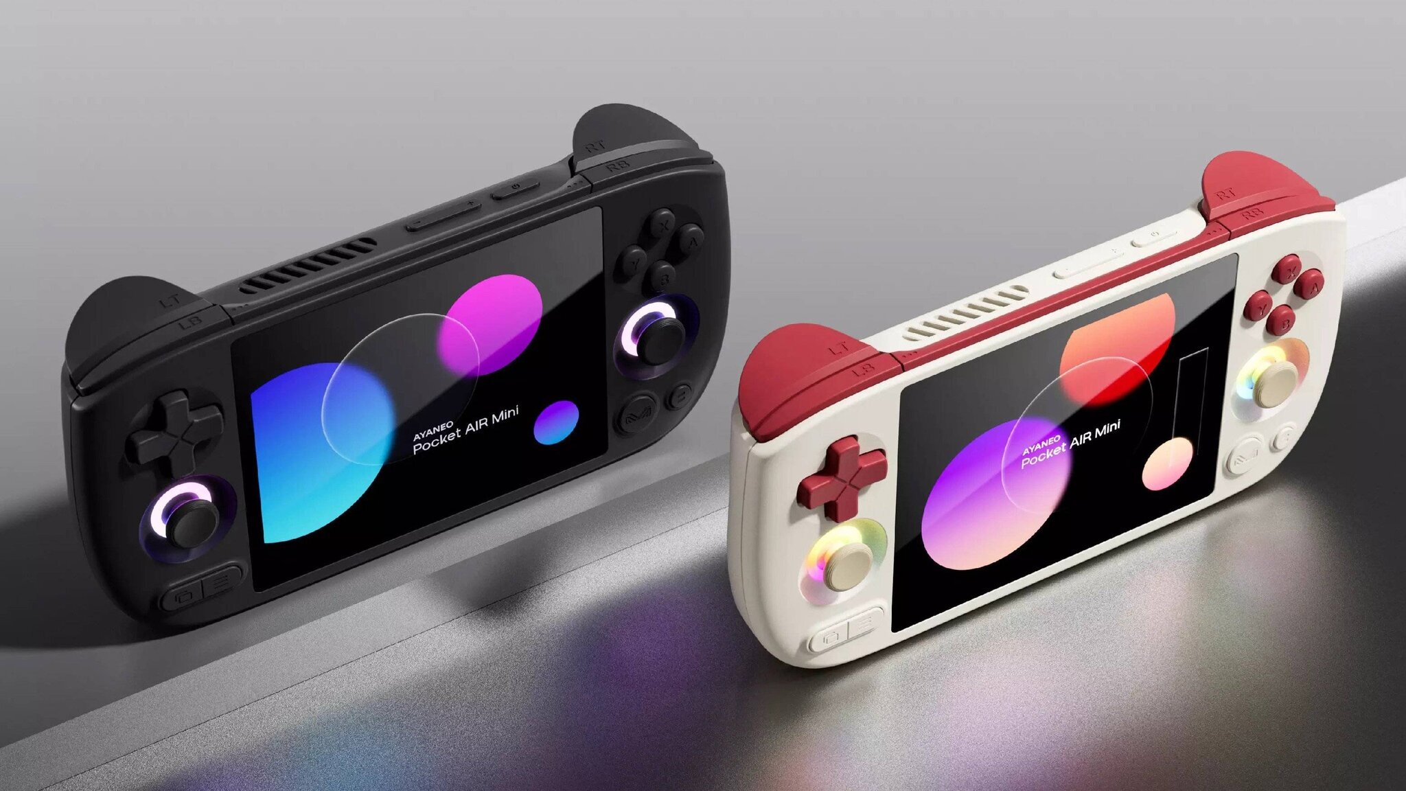 AYANEO Pocket AIR Mini rendu produit noir blanc