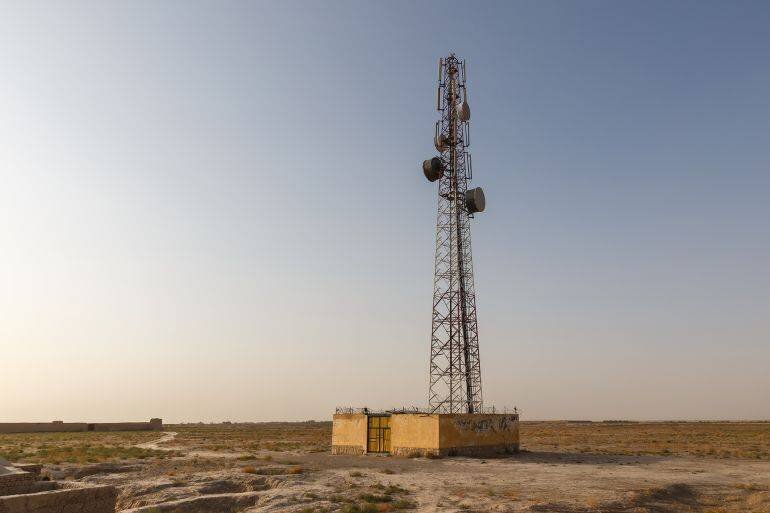 Tour de télécommunications dans une province d'Afghanistan