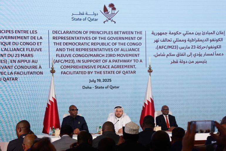 Signature d'un accord de cessez-le-feu à Doha entre la RDC et le M23