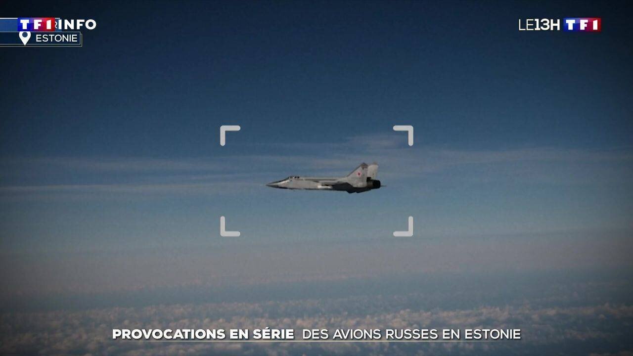 Vue aérienne des incursions russes près de l'Estonie