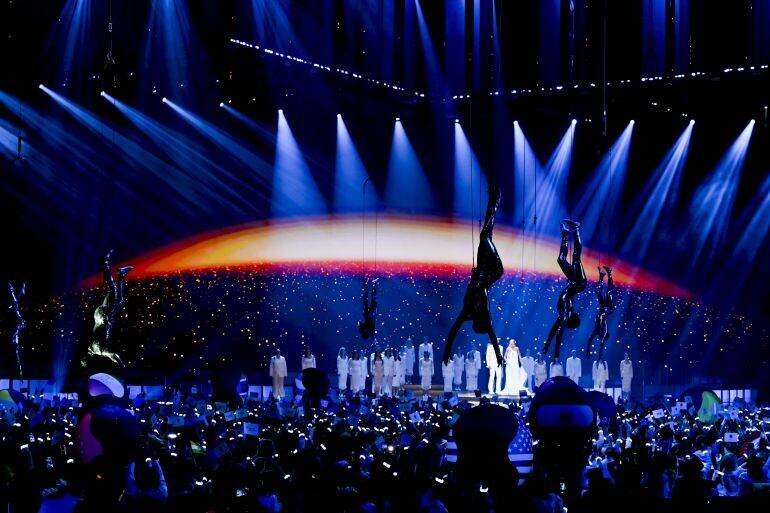 Intervision à Moscou - scène et public