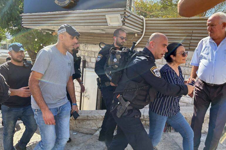 Arrestation de Haneen Zoabi après une manifestation contre la guerre à Gaza