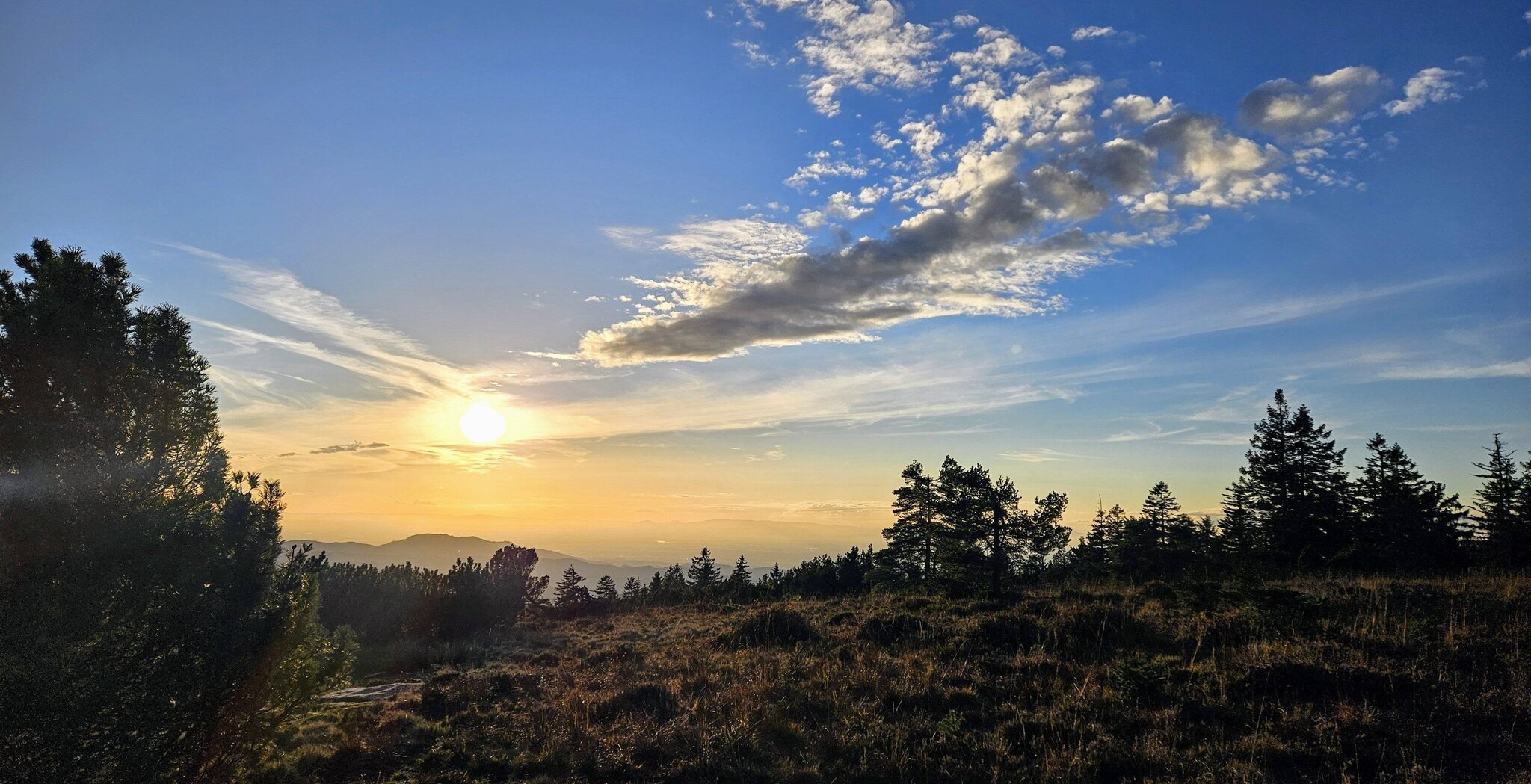 Soleil d'automne au-dessus de la Forêt-Noire