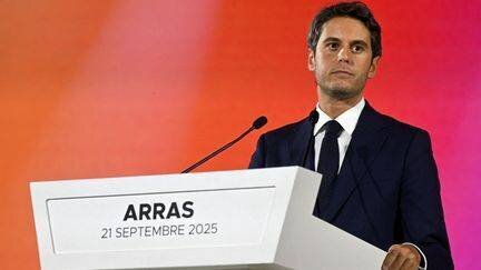 Gabriel Attal lors du meeting de Renaissance