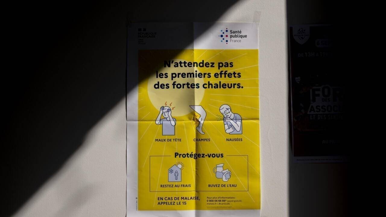Affiche précautions fortes chaleurs mairie Noisy-le-Sec