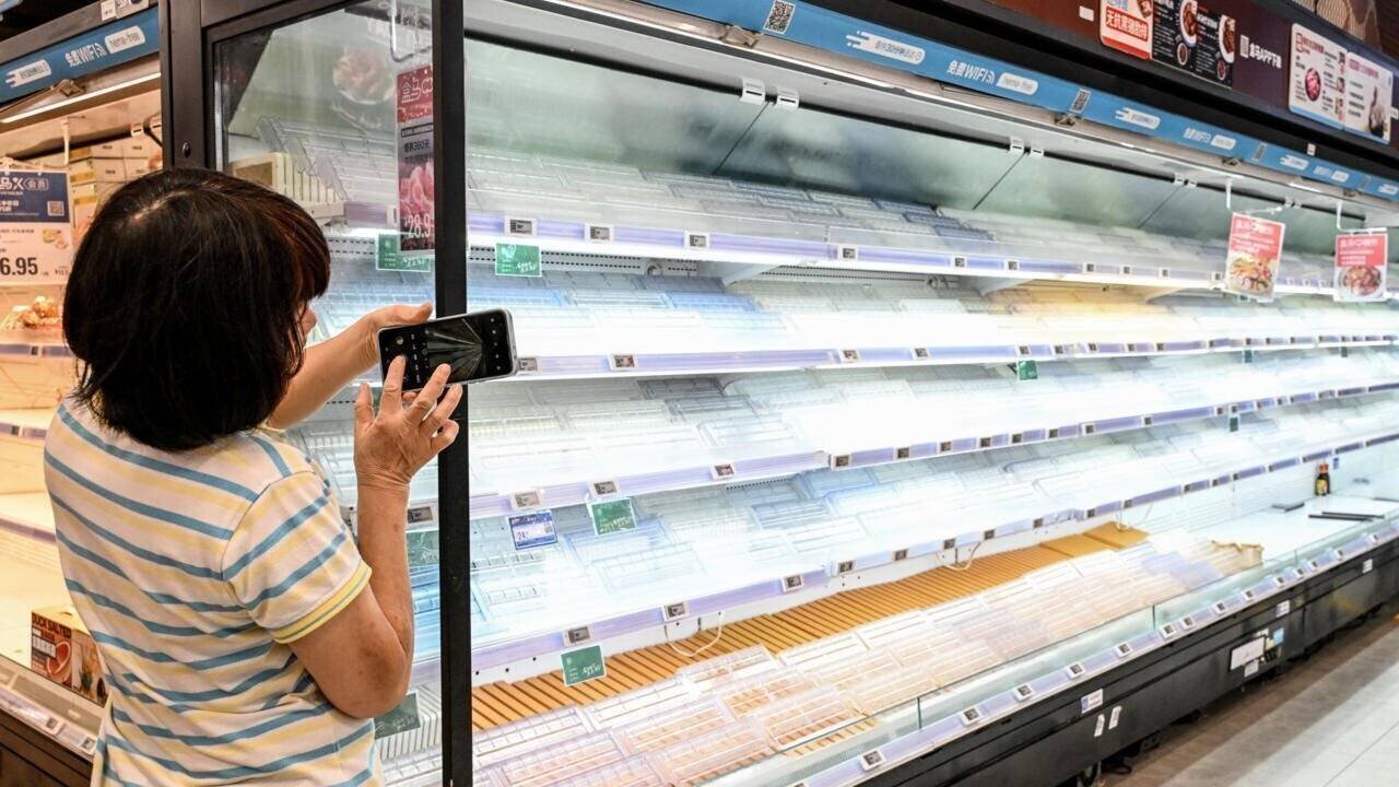 Supermarché vidé à Shenzhen avant Ragasa