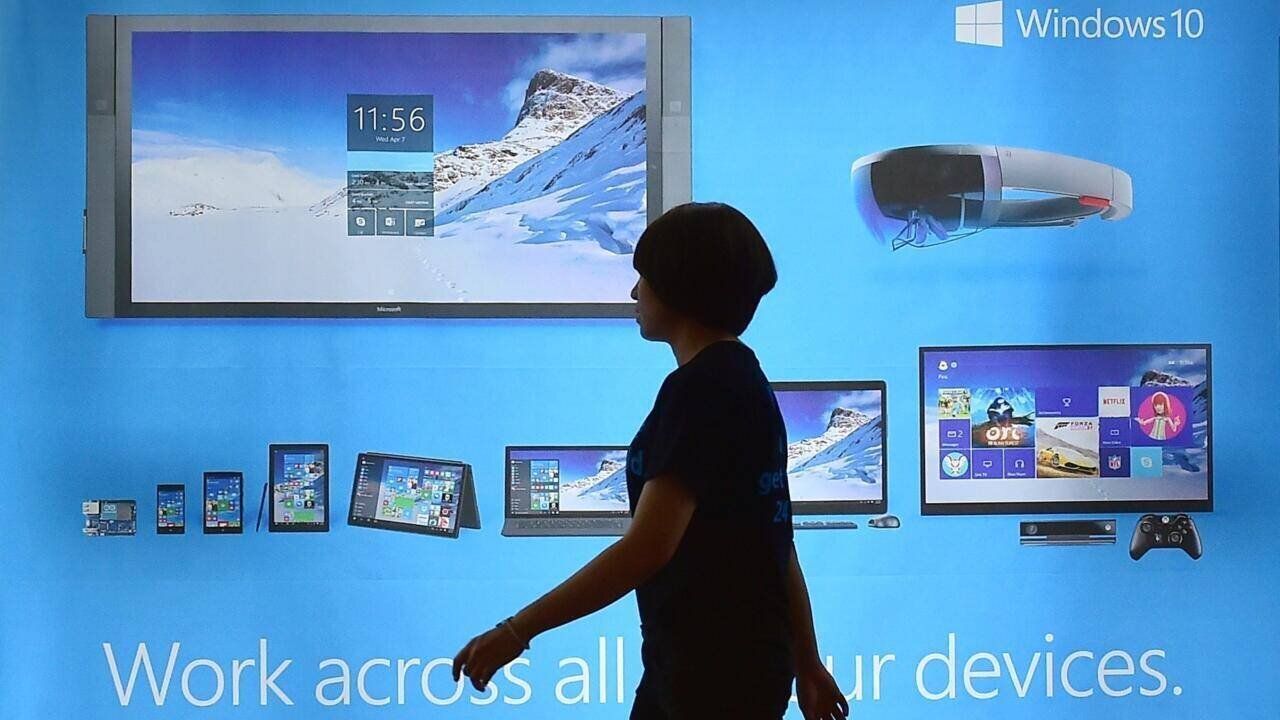 Écran d'ordinateur affichant Windows 10