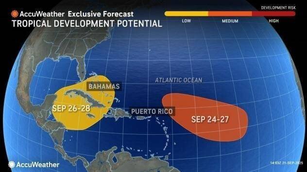 Nuages et vents observés à la périphérie de la tempête