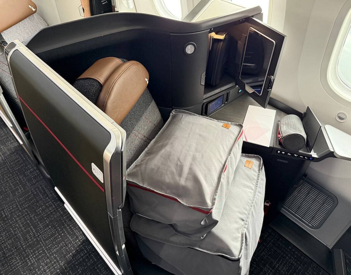 Cabine affaires d'un Boeing 787