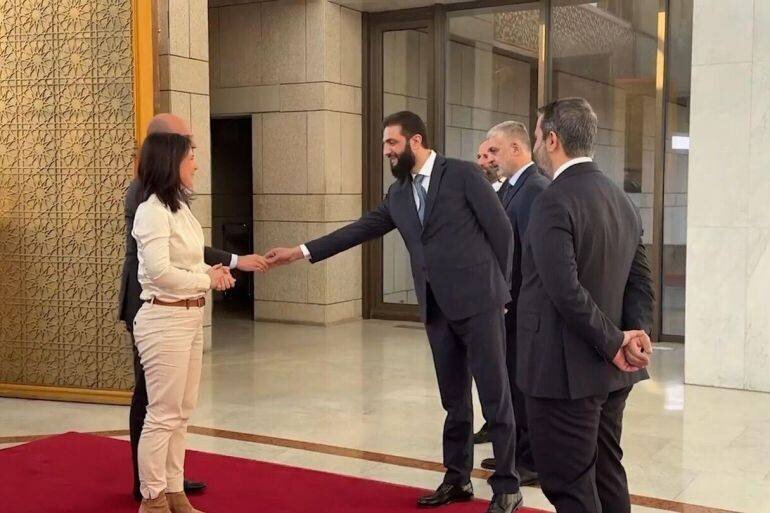 Visite surprise d'Annalena Baerbock à Damas, janvier 2025.