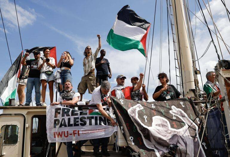 Navire du flottille pour briser le blocus