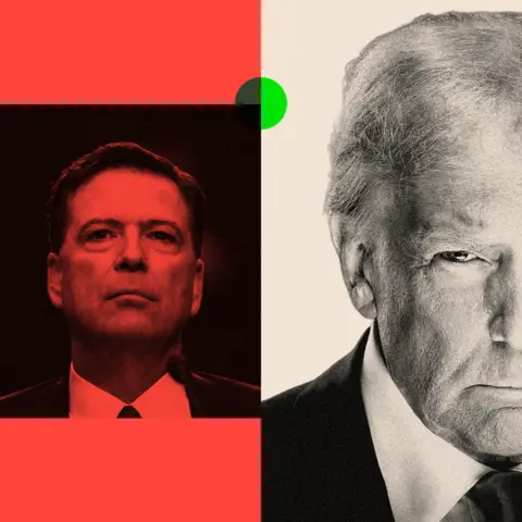 James Comey et Donald Trump côte à côte