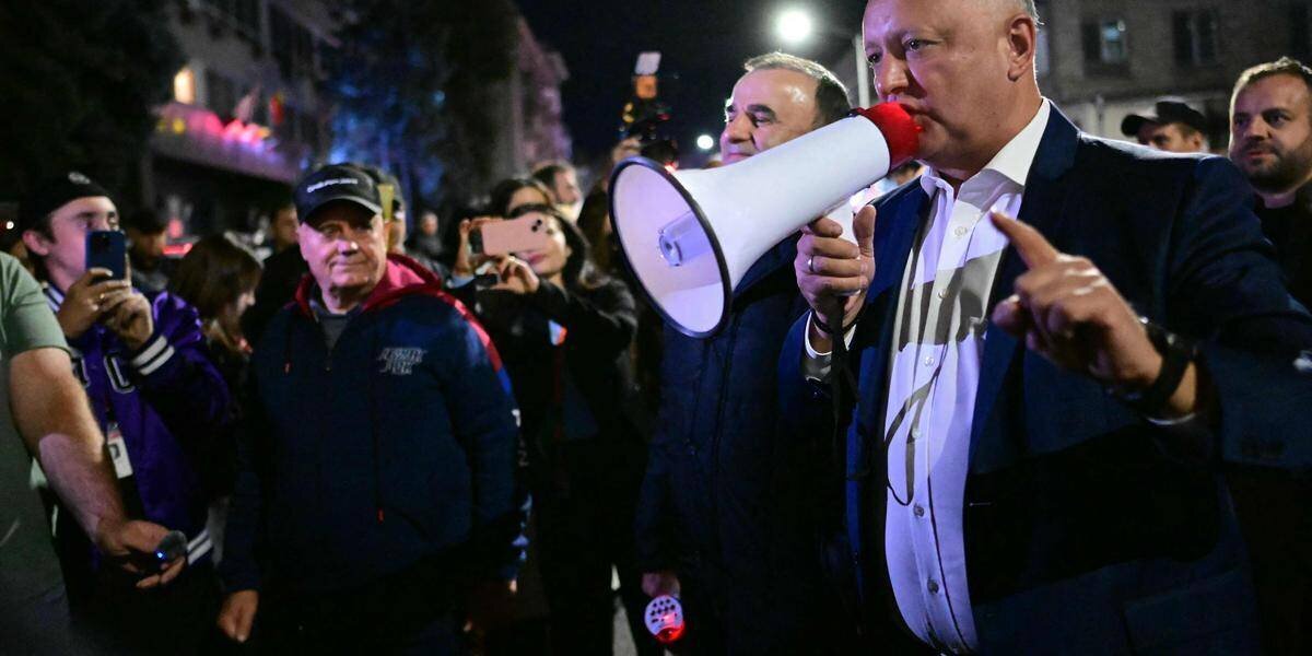 Vue d’un bureau de vote en Moldavie