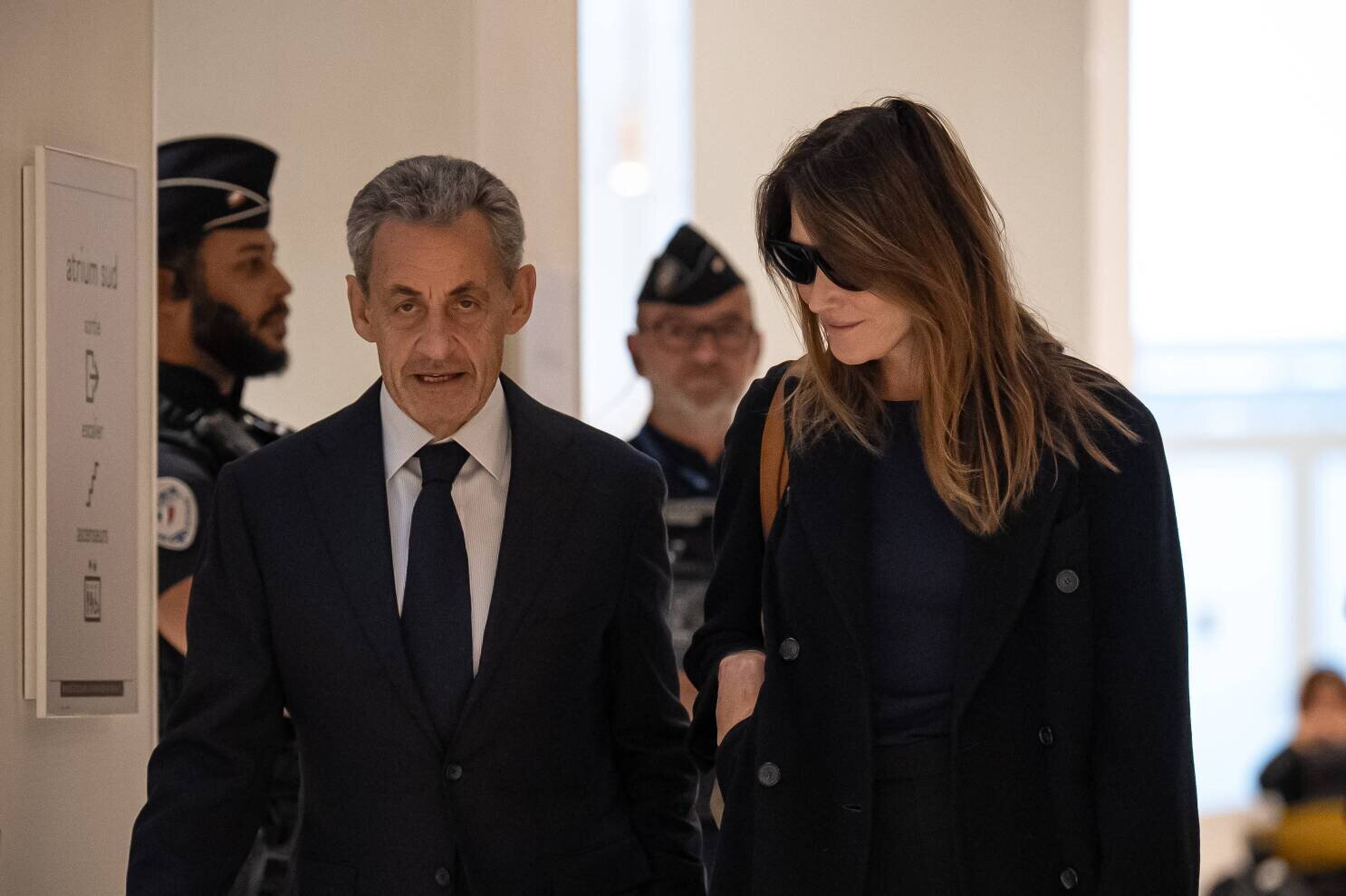 Nicolas Sarkozy au procès, photo SIPA