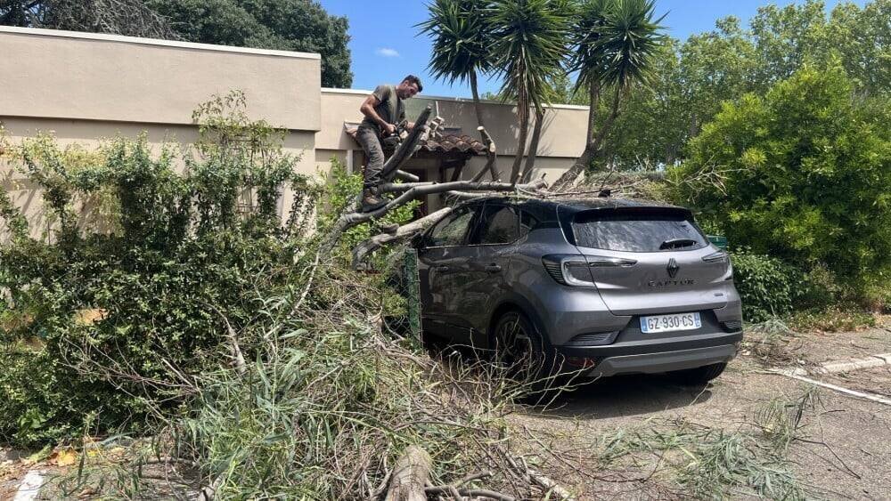 Miramas après la mini-tornade du 21 juillet 2025