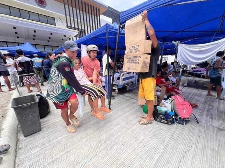 Evacuation des populations sinistrées