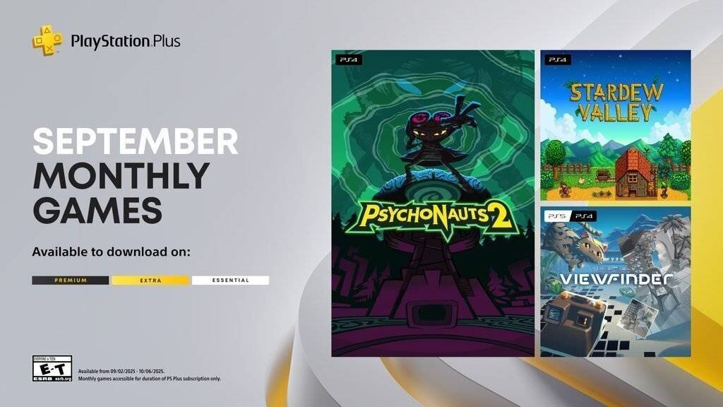 Visuel des jeux PlayStation Plus de septembre