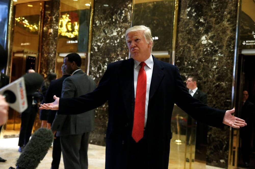 Donald Trump à la Trump Tower en 2016