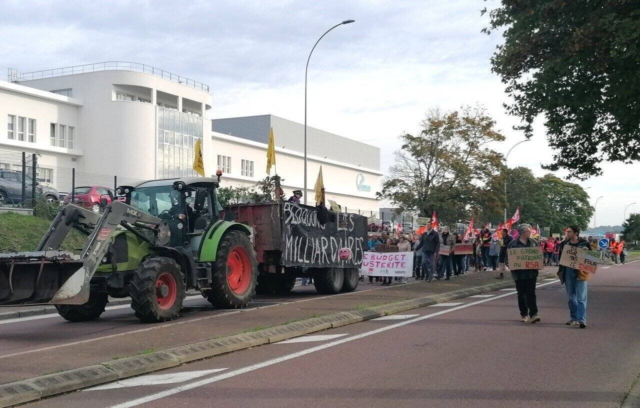 Manifestation à Coutances, Manche, 2 octobre 2025