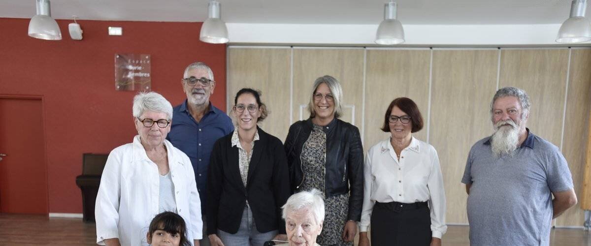 Portrait d’Albanie Aurensan, nouvelle centenaire dans l’EHPAD
