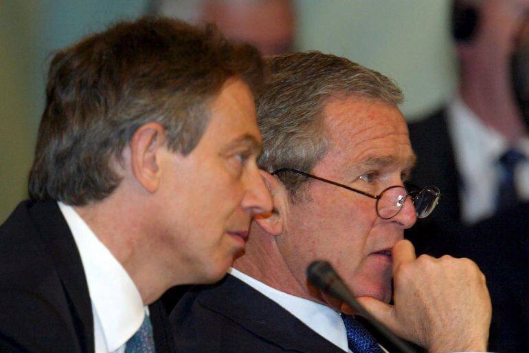 Tony Blair et George W. Bush