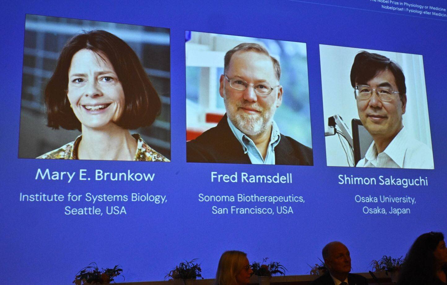Photo des lauréats du Nobel de médecine 2025