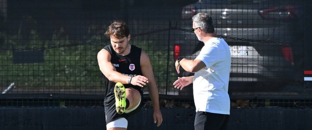 Dupont sur le terrain lors d'un entraînement