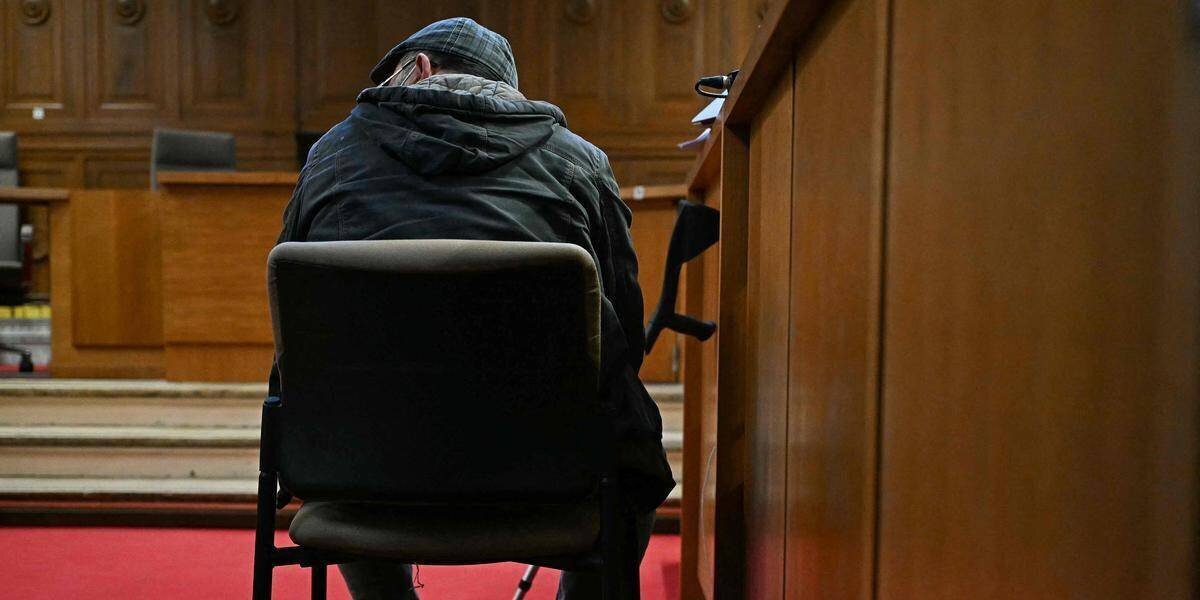 Portrait de Dominique Pelicot au procès en appel