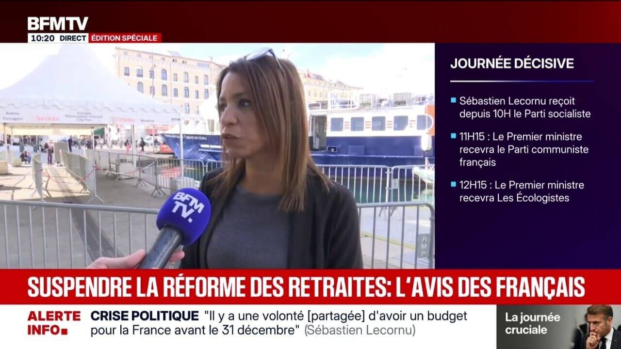 Manifestation liée à la réforme des retraites à Marseille