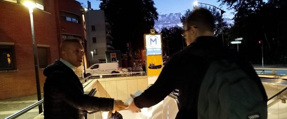 Manifestation Un1té à Toulouse et tractage en gare