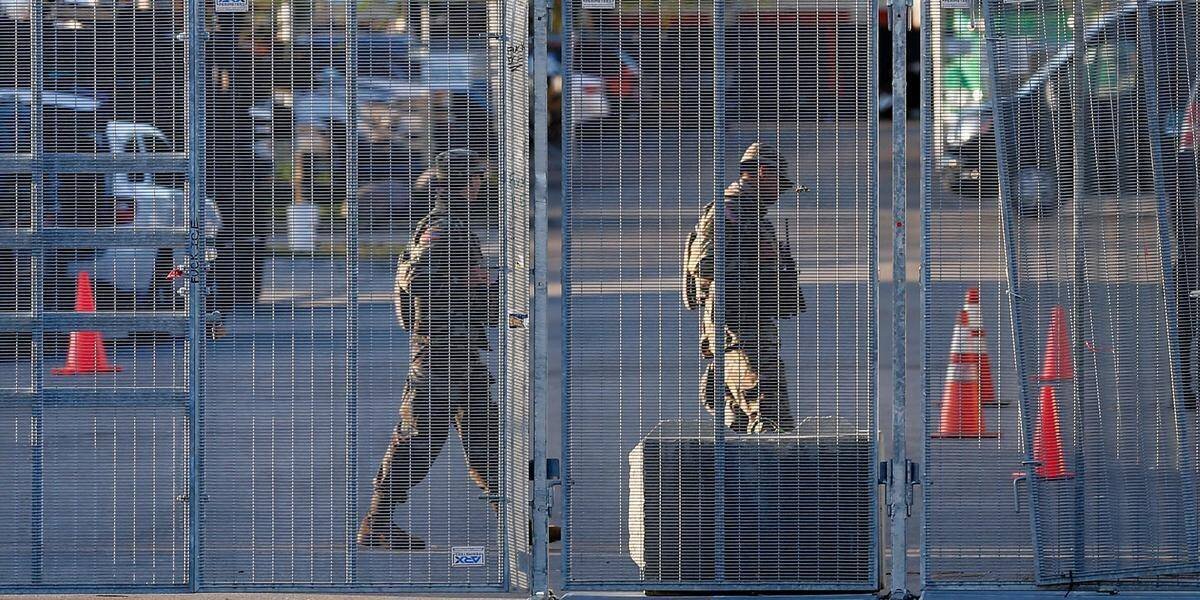 Militaires de la Garde nationale à Chicago lors d'une intervention