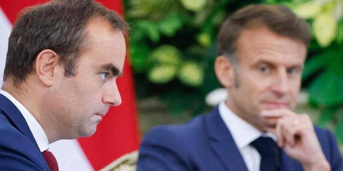 Sébastien Lecornu lors de sa reconduction à Matignon