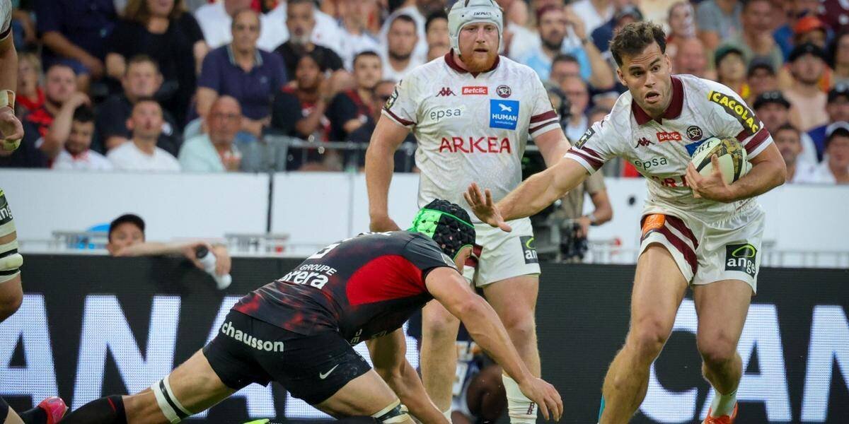 Vue générale d’un match de rugby Top 14