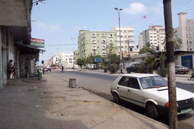 Rue Jamal Abdel Nasser dans le quartier al-Sabra