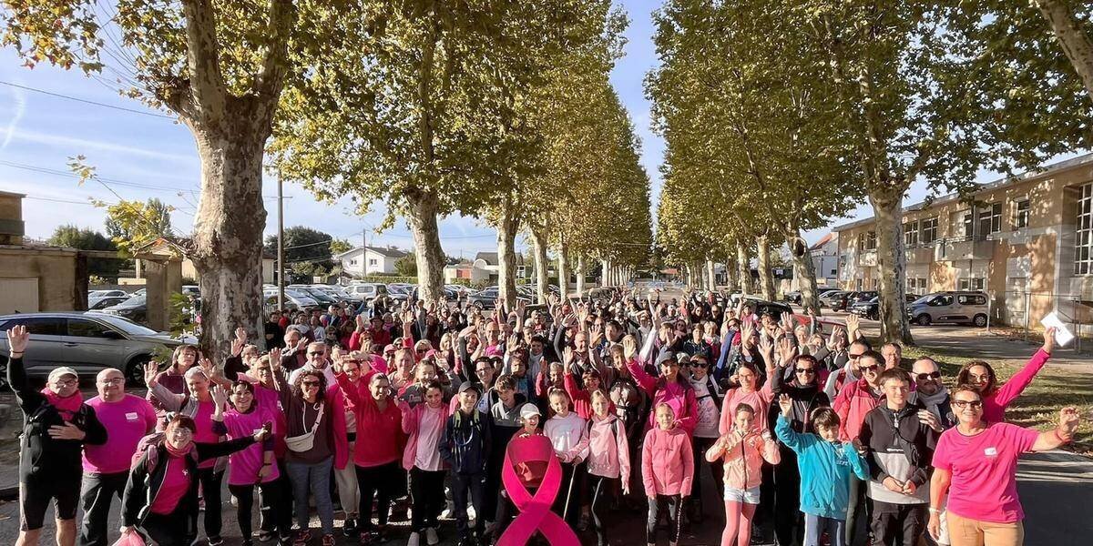 Marche Octobre Rose à Podensac