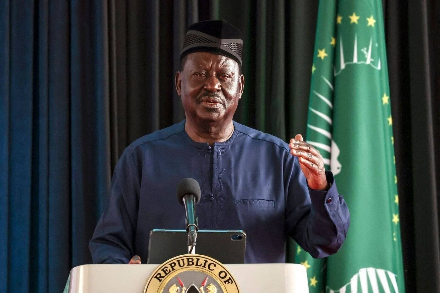 Raila Odinga lors d'une promenade en Inde