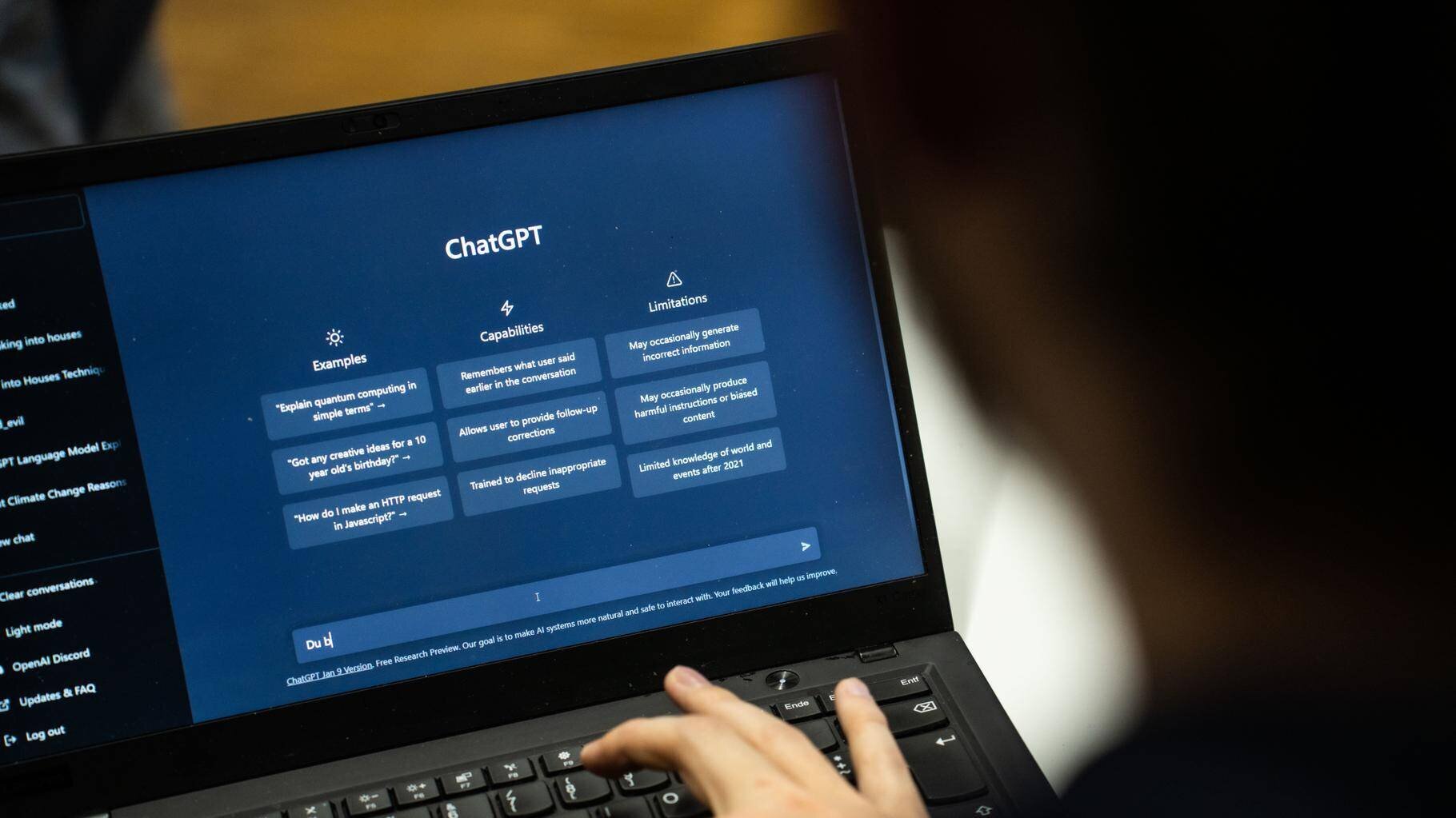 Sam Altman lors d'une annonce OpenAI