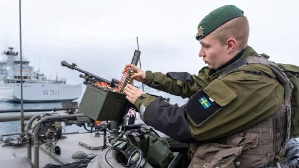 Soldat suédois participant à un exercice OTAN en Arctique