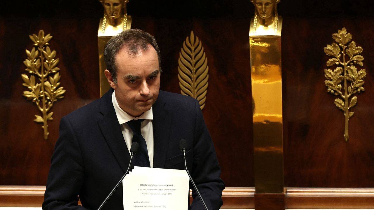 Sébastien Lecornu lors d'une allocution