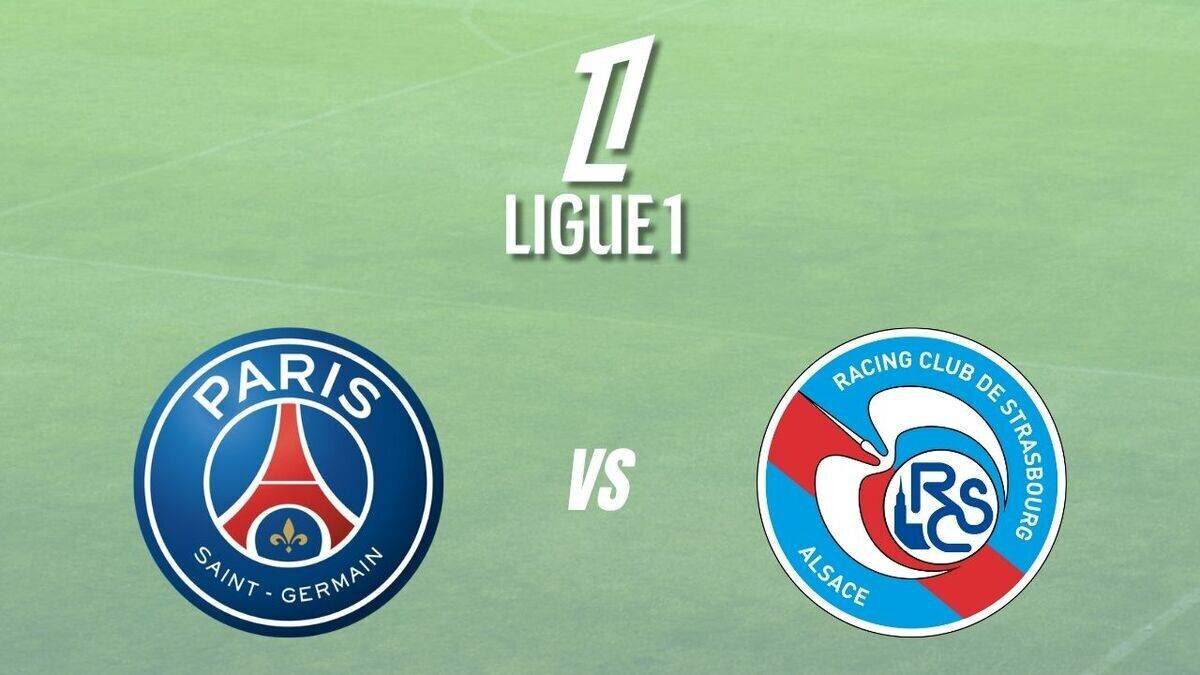 Affiche du PSG – Strasbourg avant le match
