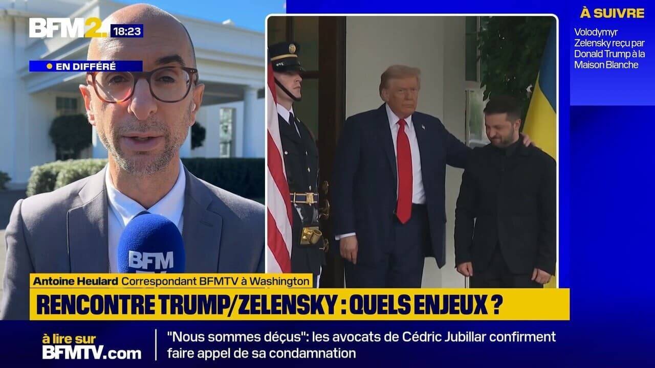 Zelensky et Trump lors d'une rencontre politique