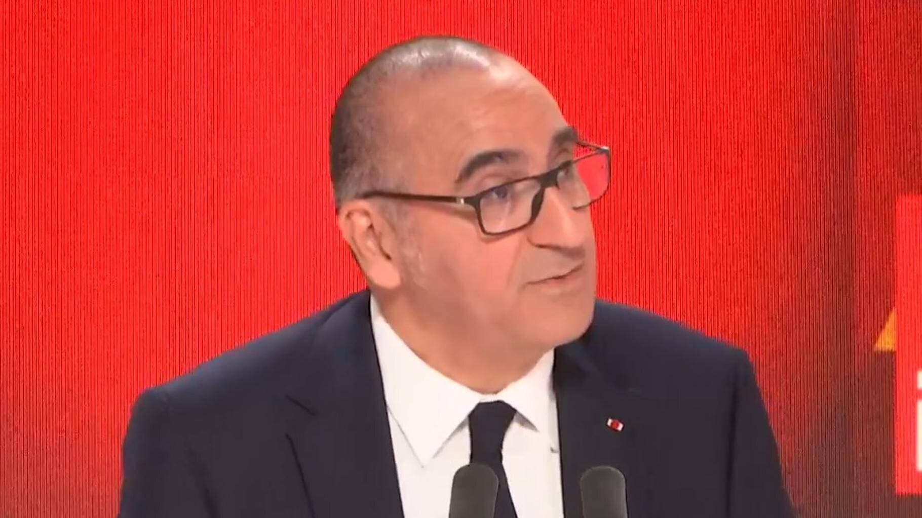 Laurent Nuñez lors d’une interview médiatique