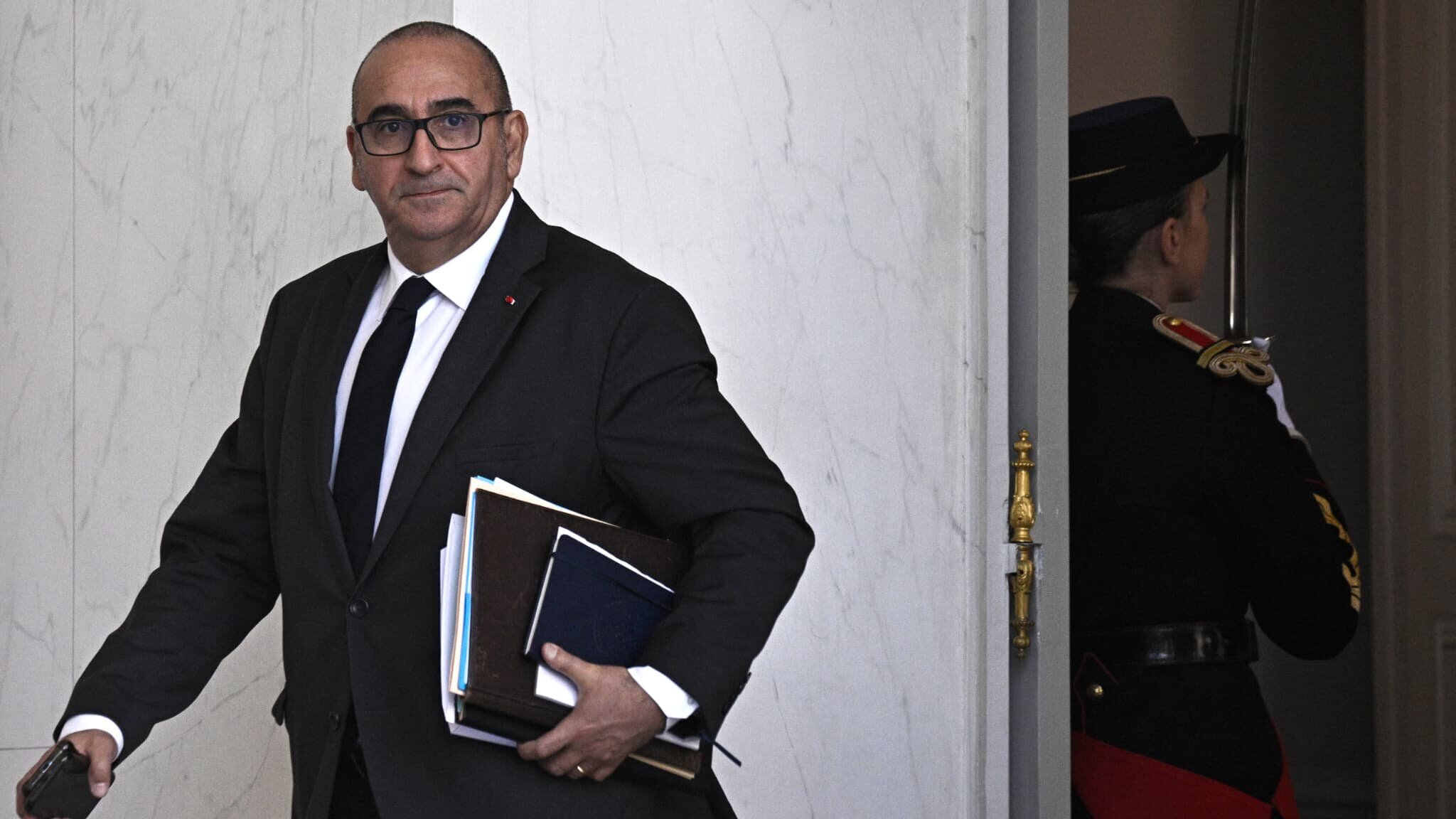 Ministre de l'Intérieur Laurent Nuñez lors d'une visite