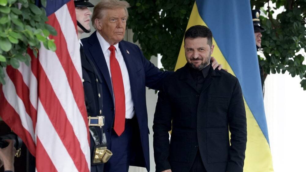 Zelensky lors d'une conférence de presse