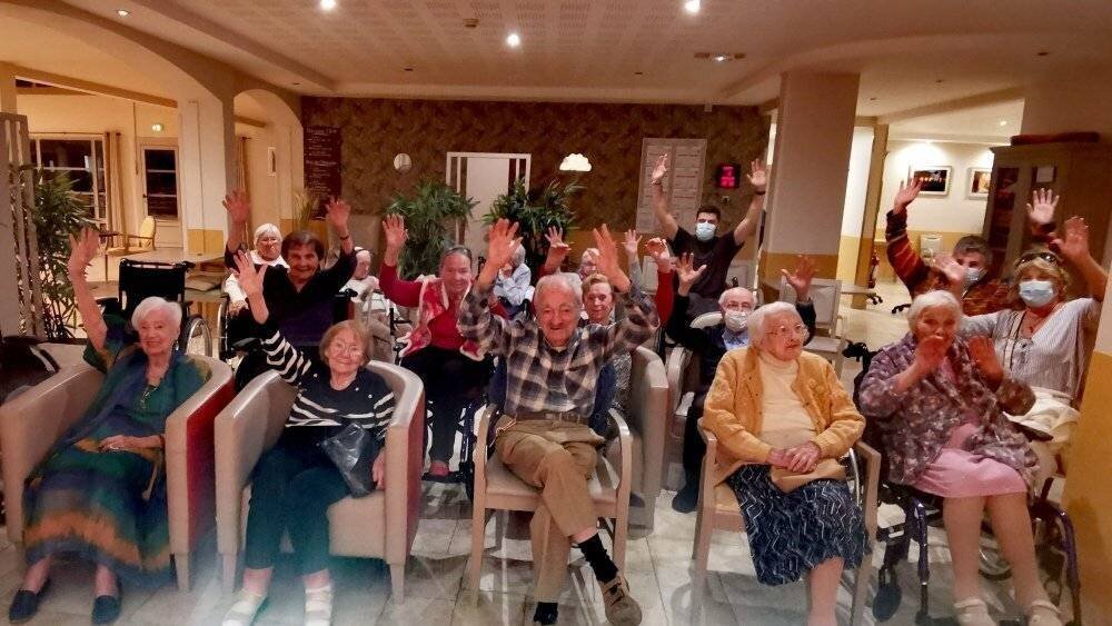 Ambiance à l’Ehpad L’Occitanie à Cabriès pendant la Semaine bleue