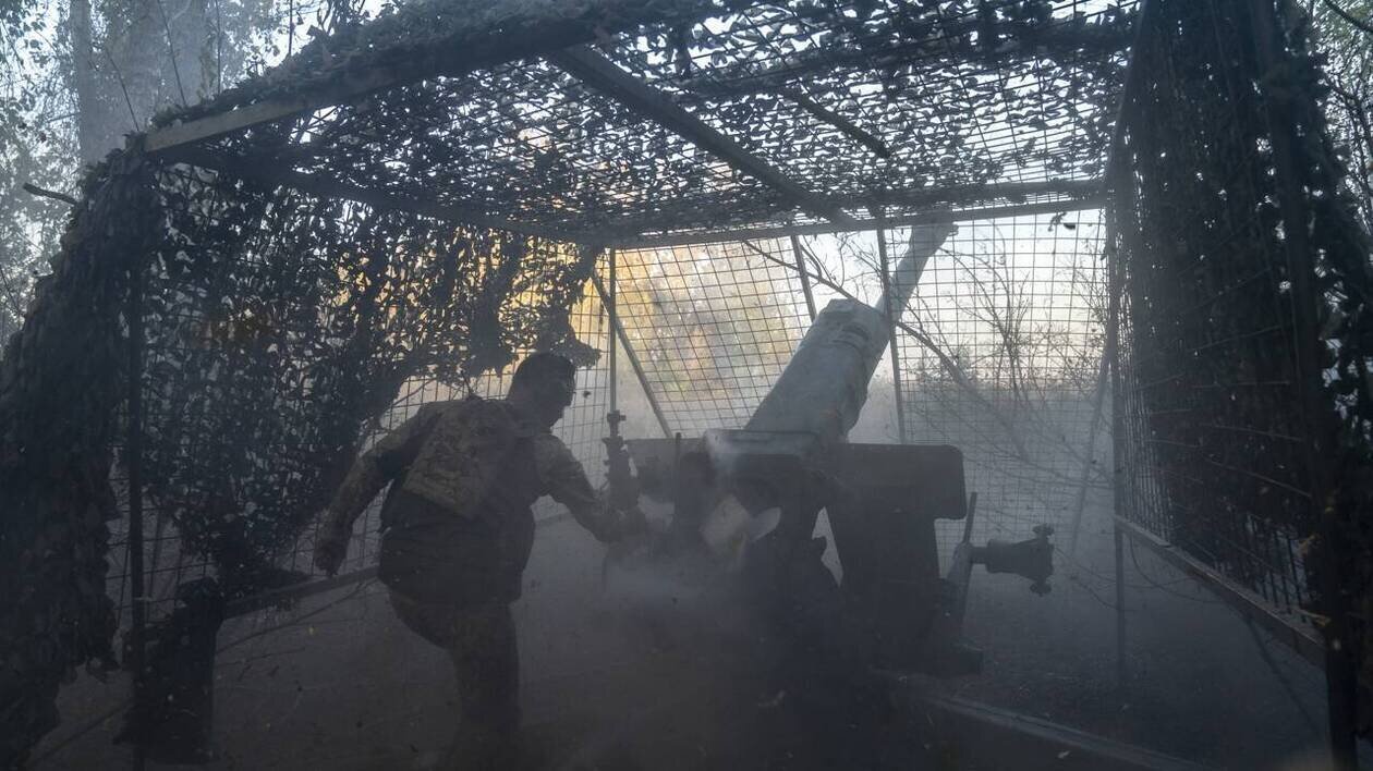 Vue des dégâts après les explosions à Kiev