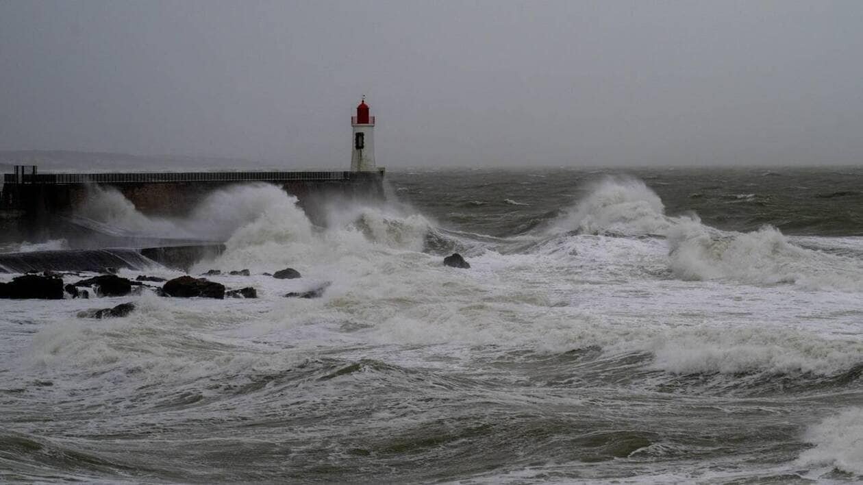 Vague et houle au large de Vendée